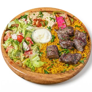 Beef & Lamb Shish Kafta Kabob Platter
