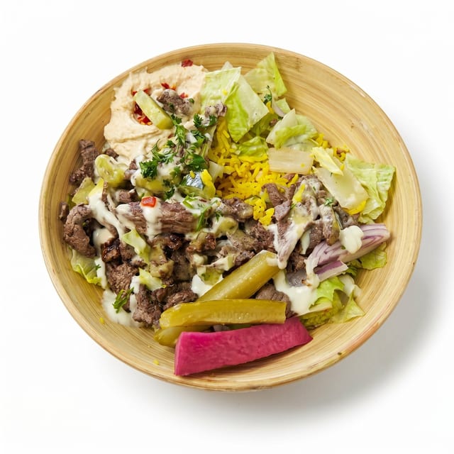 Beef & Lamb Shawarma Bowl.